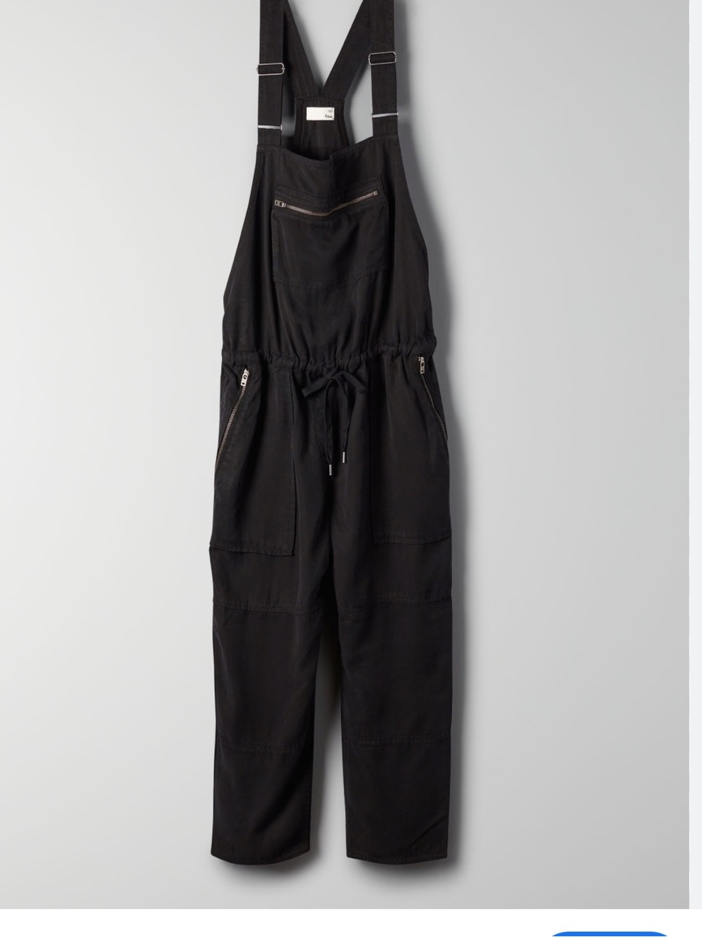 Wilfred Black Utility Drawstring Overalls